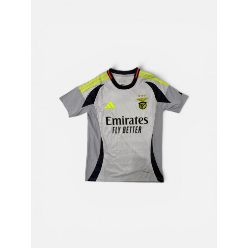 ADIDAS SL BENFICA GREY EMIRATES FOOTBALL JERSEY S